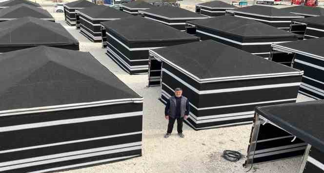 Kıl çadırlardan oluşan Çadırkent'in kurulumu tamamlandı