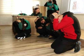 Özel öğrencilere deprem eğitimi