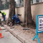 Seka Devlet Hastanesi çevresindeki kaldırımlar onarıldı