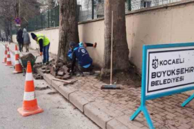 Seka Devlet Hastanesi çevresindeki kaldırımlar onarıldı