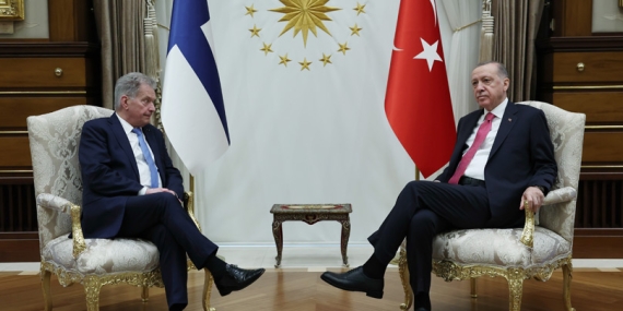 Finlandiya Cumhurbaşkanı Niinistö Cumhurbaşkanlığı Külliyesinde