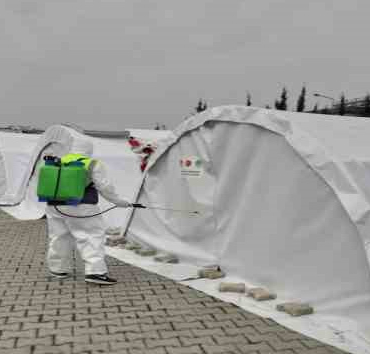 Afet bölgesinde hastalık yayılımının önüne geçmek için çalışıyorlar