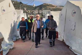 Başkan Aygün, yaraların sarılması için deprem bölgesinde