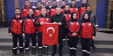 Başkan Büyükakın: "Dünyanın her yerindeki afetlere karşı hazırlıklı olacak şekilde teyakkuzdayız"