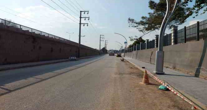 Derince Millet Bahçesi çevresine 700 metre uzunluğunda yaya kaldırımı yapılıyor