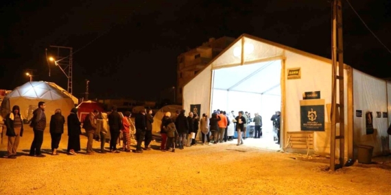 Kocaeli Büyükşehir çadır kentinde ilk sahur yapıldı