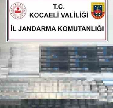 Kocaeli'de bin 280 paket kaçak sigara ele geçirildi