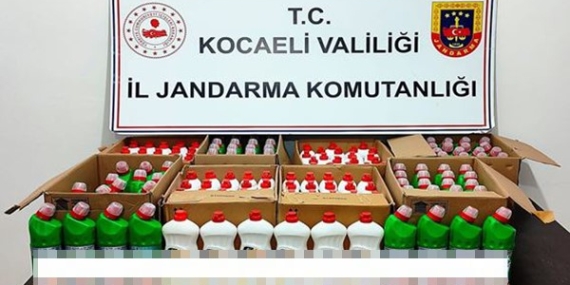 Kocaeli ’de binlerce sahte deterjan ele geçirildi