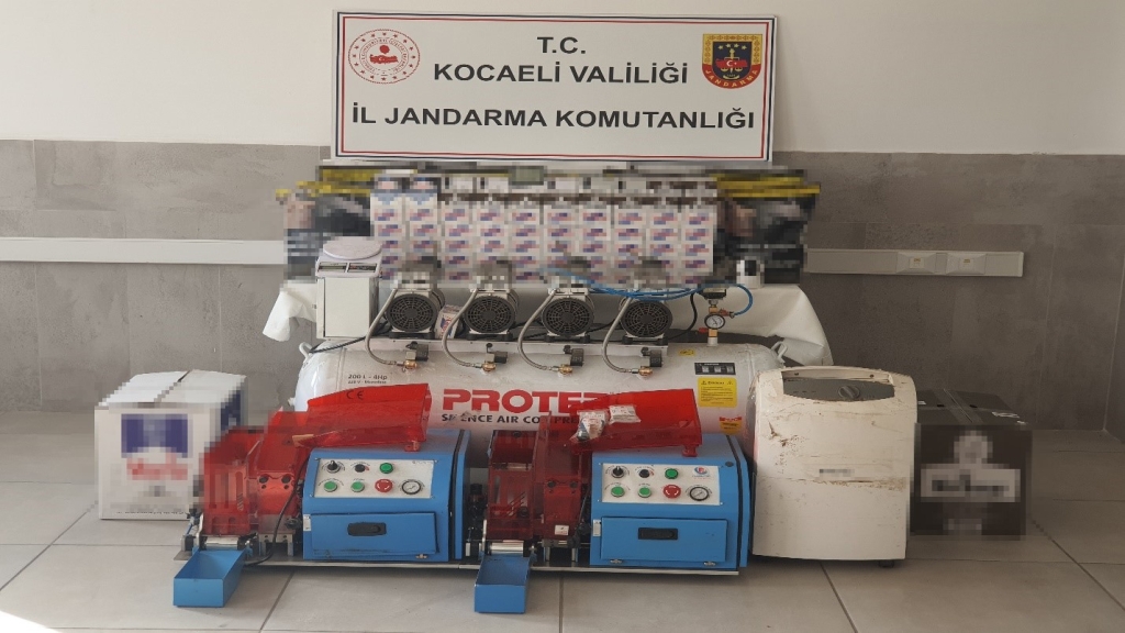 Kocaeli ’de yüz binlerce gram kaçak tütün ele geçirildi