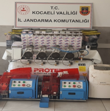 Kocaeli ’de yüz binlerce gram kaçak tütün ele geçirildi