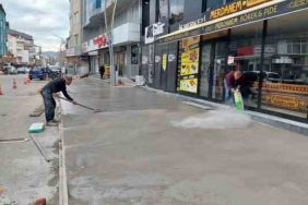 Körfez'de üstyapı çalışmaları sürüyor