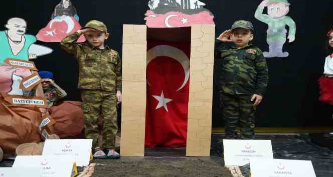 Minikler Çanakkale Zaferi'ni böyle kutladı