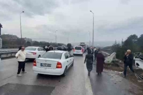 TEM Otoyolu Kocaeli geçişinde zincirleme kaza