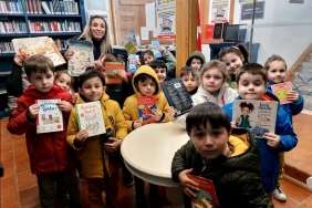 MİNİK ÖĞRENCİLERİN KÜTÜPHANE HEYECANI
