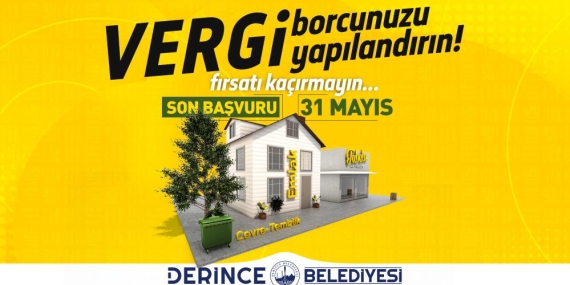 Derince Belediyesi’nden yapılandırma çağrısı