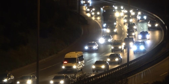 TEM Otoyolu’nun Kocaeli geçişine bayram trafiği yoğunluğu