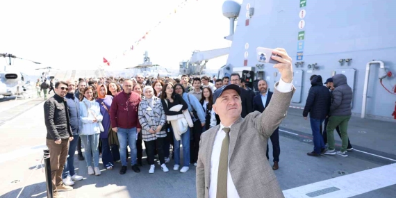 Başkan Bıyık, gençleri TCG Anadolu Gemisi’ne götürdü