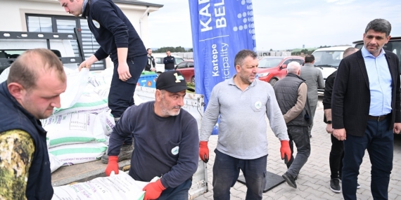 Kartepe ’de çiftçilere gübre desteği