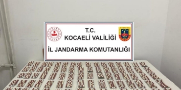 Kocaeli ’de bin 115 sentetik ecza hap ele geçirildi