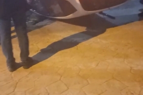 Kontrolden çıkan otomobil takla attı