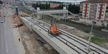 Kuruçeşme ’ye uzanacak tramvay hattında ray imalatı tamamlandı
