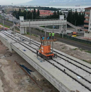 Kuruçeşme ’ye uzanacak tramvay hattında ray imalatı tamamlandı