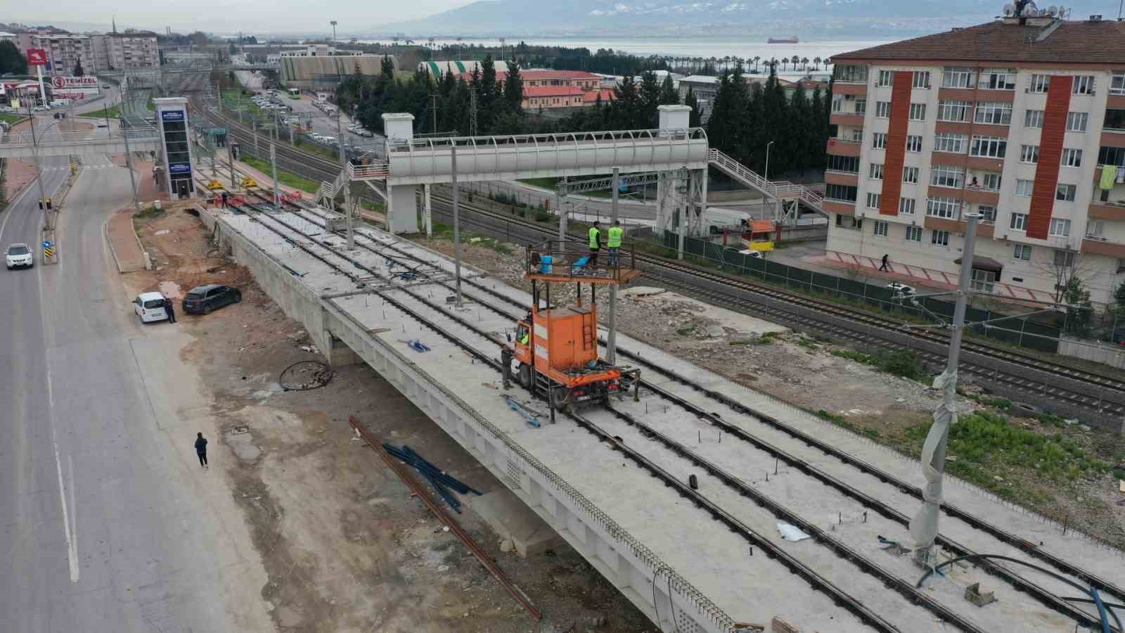 Kuruçeşme ’ye uzanacak tramvay hattında ray imalatı tamamlandı