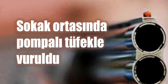 Sokak ortasında pompalı tüfekle vuruldu