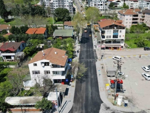 Tuğrul Caddesi ’ne 550 ton sıcak asfalt