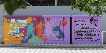 19 Mayıs gençlik enerjisi trafoya yansıtıldı