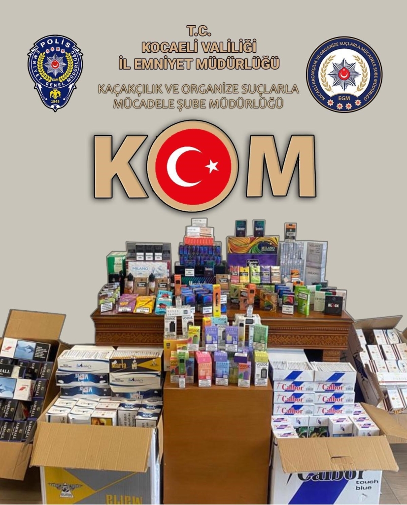 31 bin gümrük kaçağı makaron ele geçirildi