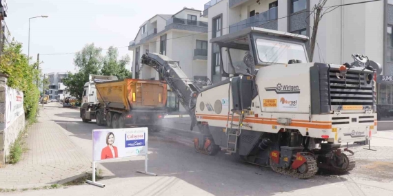 Alikahya’da asfalt mesaisi