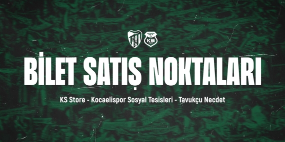 Kocaelispor Vs Kastamonuspor karşılaşmasının bilet satışları devam ediyor