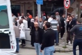 Cadde üzerinde tabanca ile vurulan kadın yaralandı
