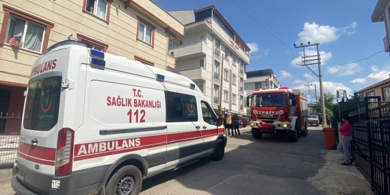 Çatı yangını panik oluşturdu