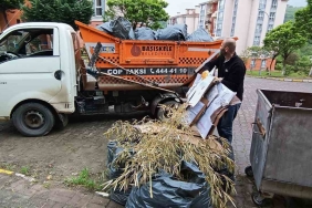 Çöp taksiler ile temizliğe devam