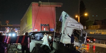 Feci kazadan burnu bile kanamadan kurtuldu