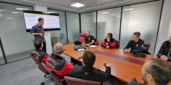 İtfaiyeden personeline olay yeri eğitimi