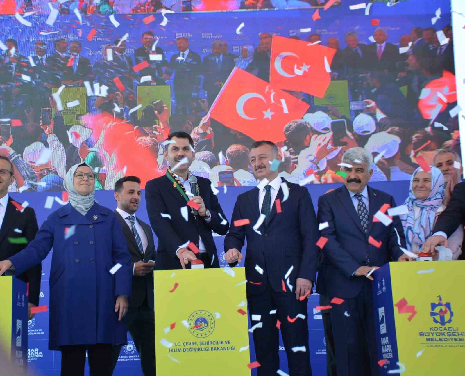 İzmit Körfezi ’ni dev akvaryum haline getirecek projenin startını Bakan Kurum verdi