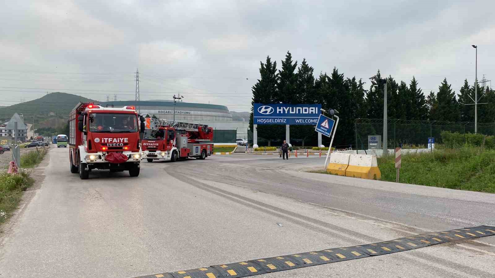 İzmit ’te otomobil fabrikasında yangın
