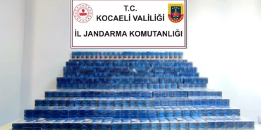 Kocaeli ’de çok sayıda tarihi eser ve binlerce makaron ele geçirildi