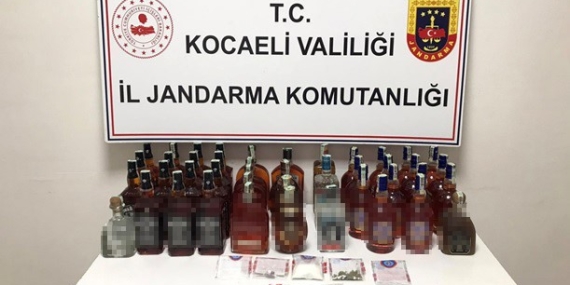 Kocaeli’de gümrük kaçağı alkol ele geçirildi