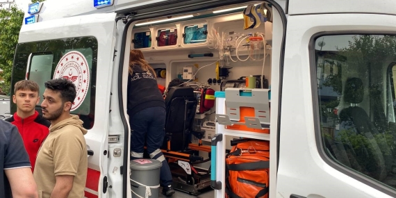 Kömür imalatı yapılan iş yeri alev alev yandı