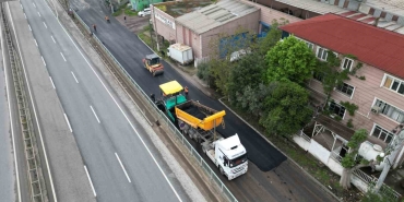 Körfez ’de bozulan yollara anında müdahale