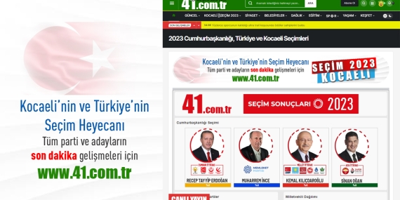 2023 Seçim heyecanı 41.com.tr’de !..