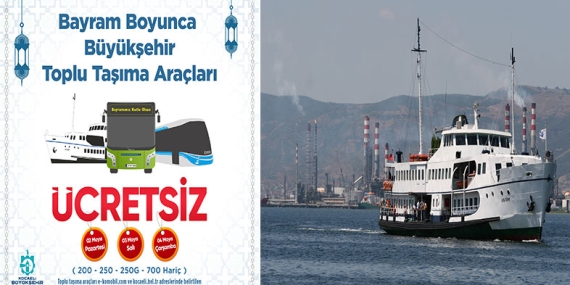 Bayramda 4 gün boyunca ücretsiz ulaşım