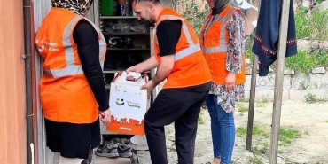 Bir Tebessüm Bir Hayat Derneği ihtiyaç sahibi aileleri yalnız bırakmadı