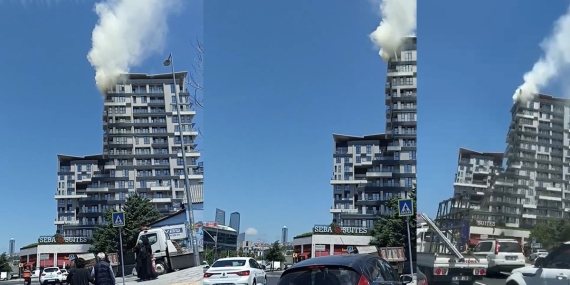 Kağıthane’de rezidansta yangın: Onlarca kişi mahsur kaldı