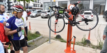 Kartepe ’de kurulan Bisiklet Bakım İstasyonlarının montajı tamamlandı