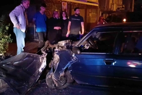 Kontrolden çıkan otomobil trafik levhasına çarptı: 1 yaralı